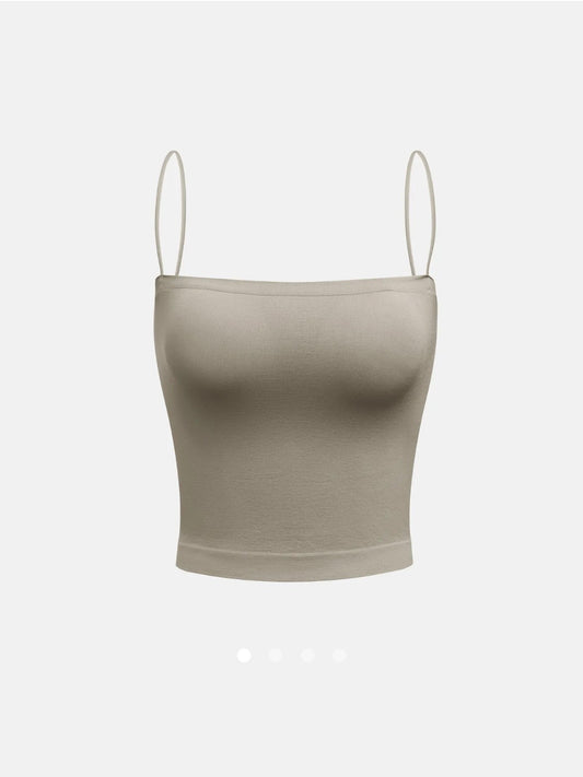 Padded Cami Top // Khaki