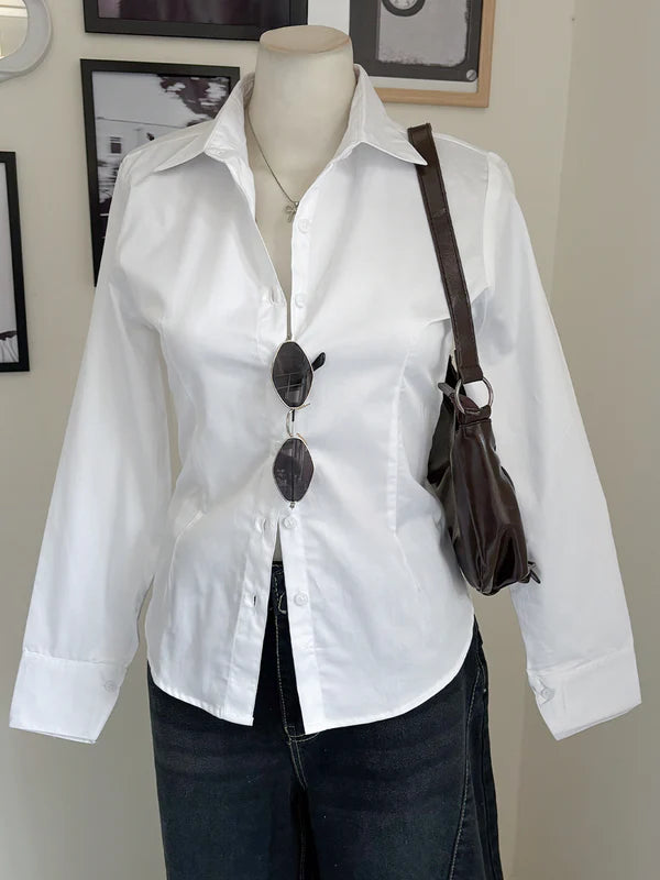 Long Sleeve Shirt // White
