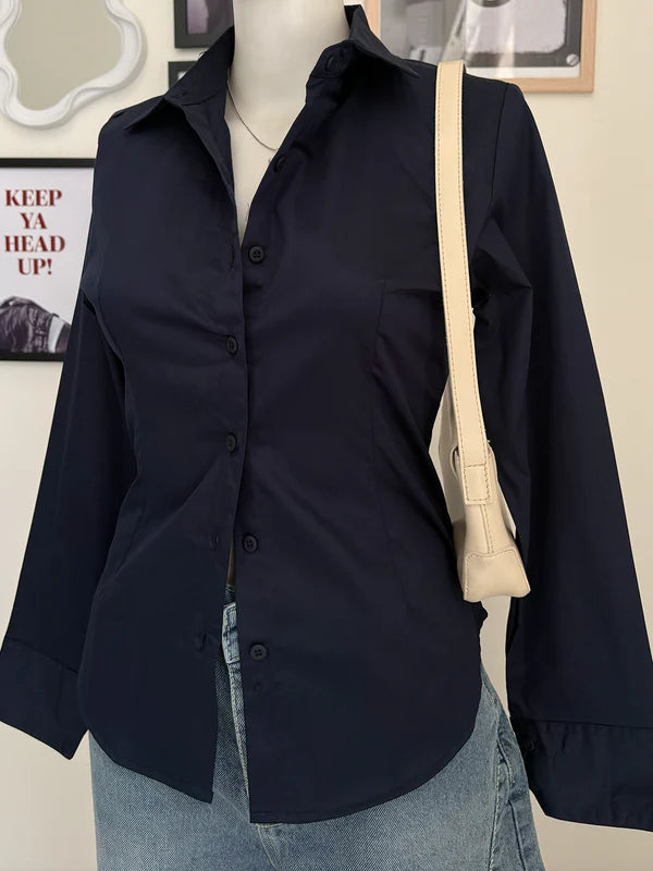 Long Sleeve Shirt // Navy