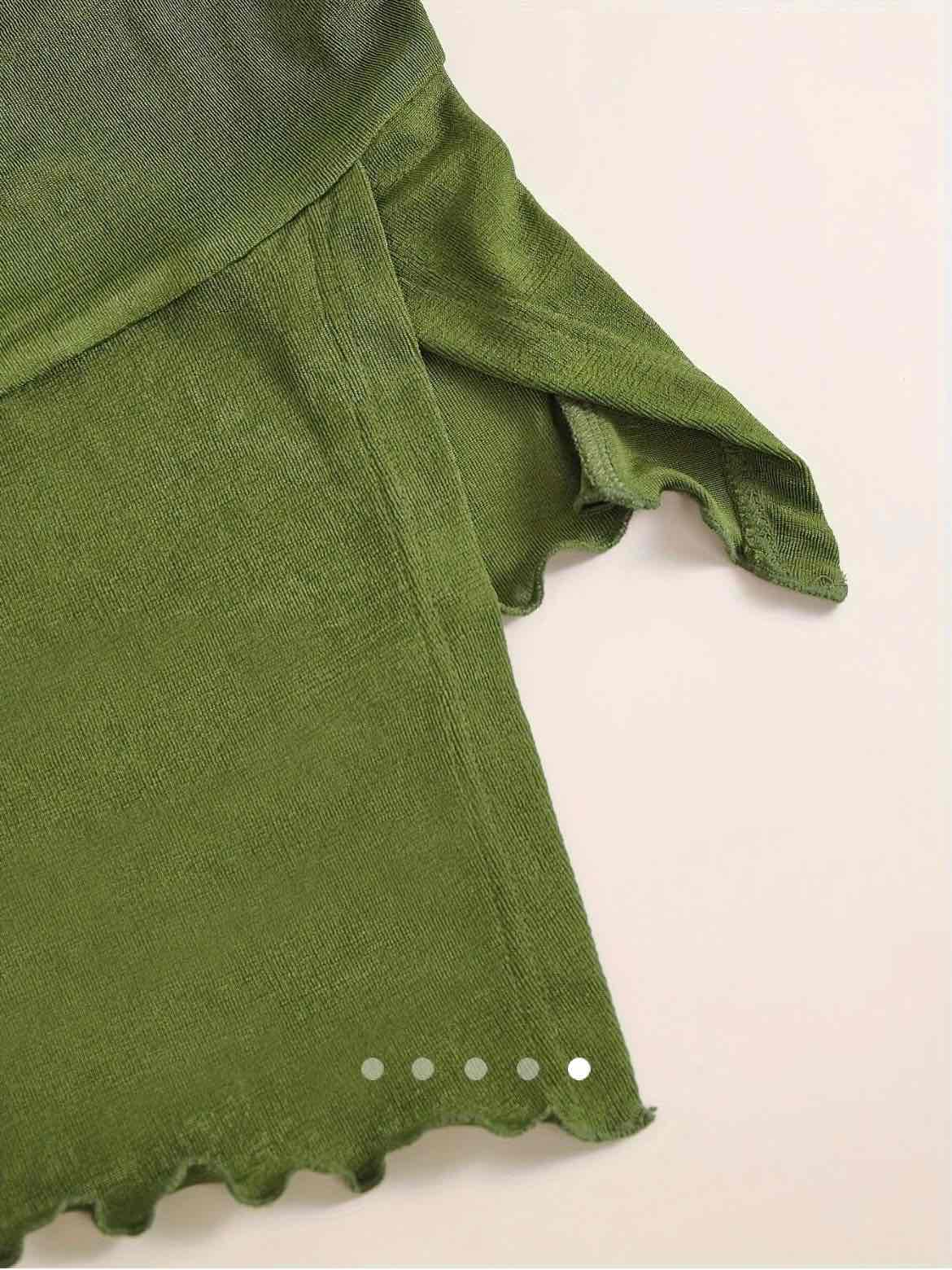 Shiny Tube Top // Green