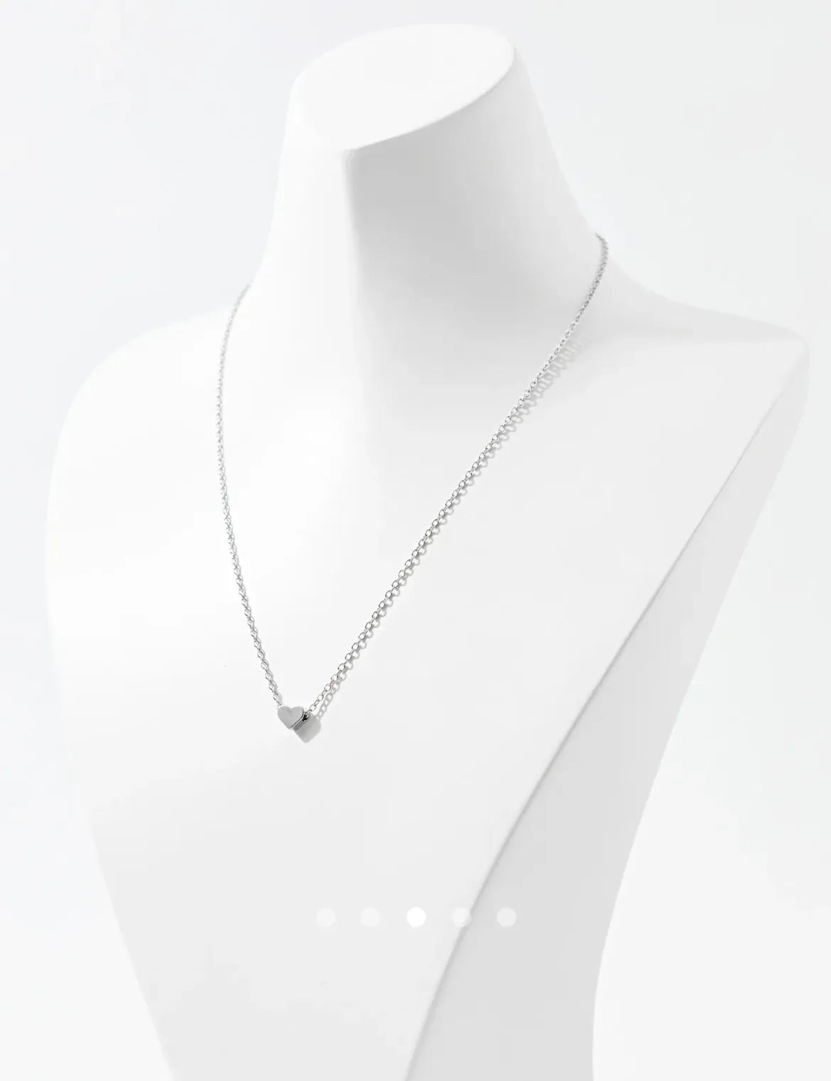 Heart Necklace 026 // Silver