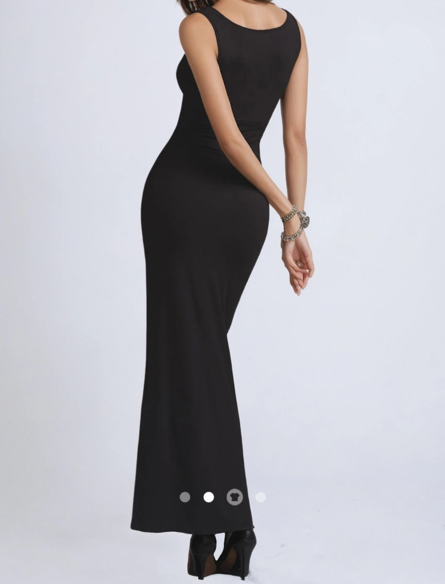 Lace Tank Dress // Black