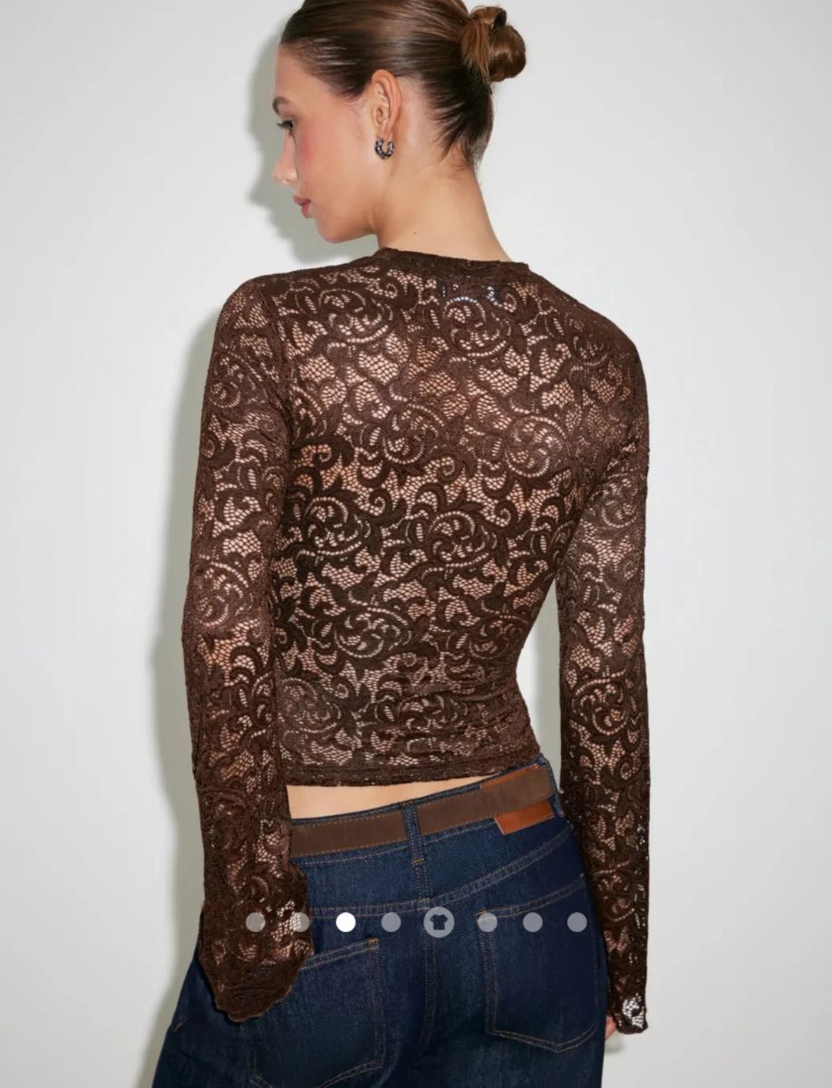 Sheer Top // Brown