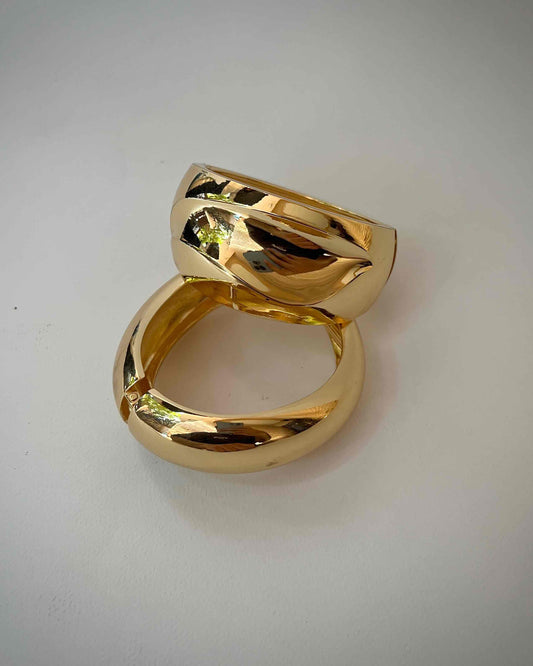 Chunky Bangle (Anti Tarnish) 016 // Gold