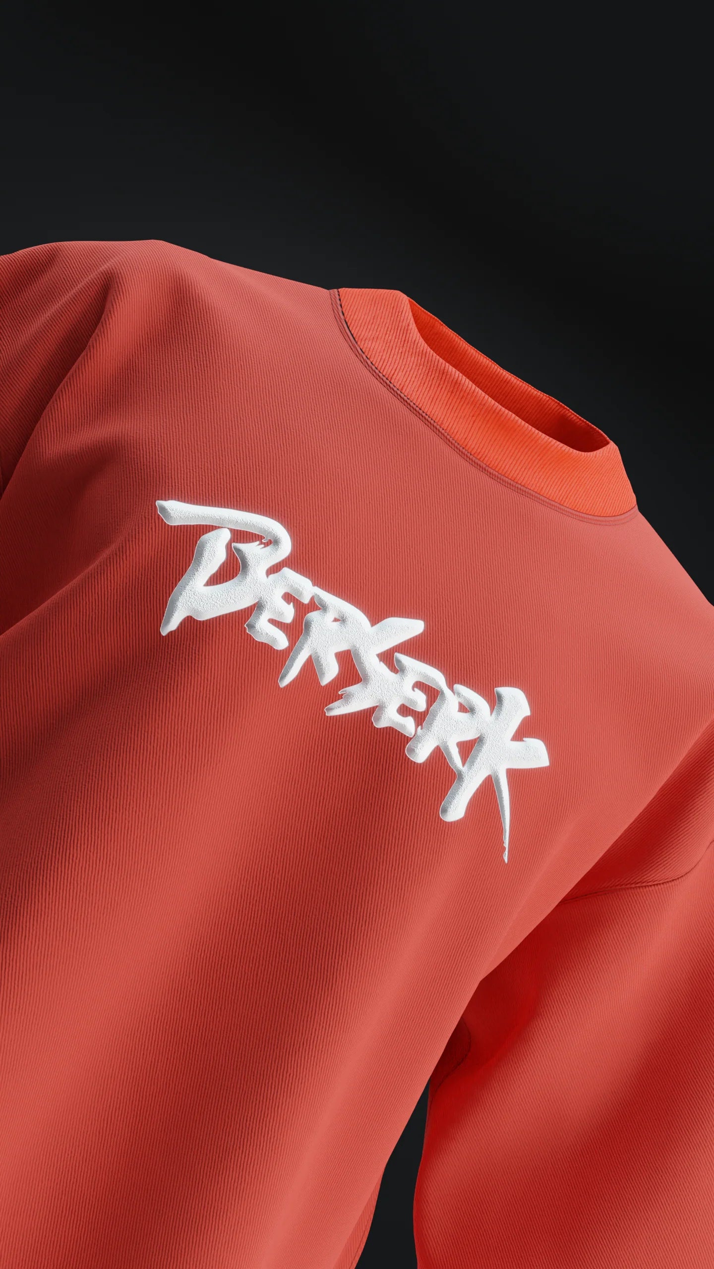 BERSERK Orange // Puff Print - Heavy Weight 240 GSM