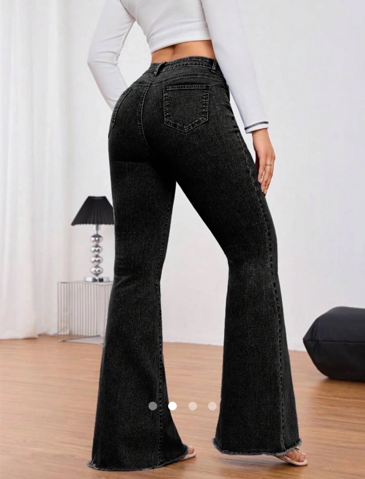 High Waist Flare Jeans 001 // Black