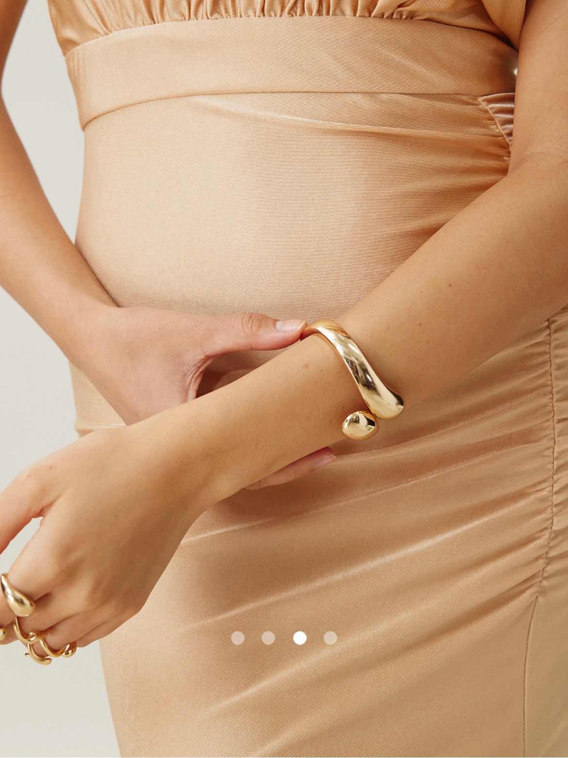Chunky Cuff Bracelet 003 // Gold