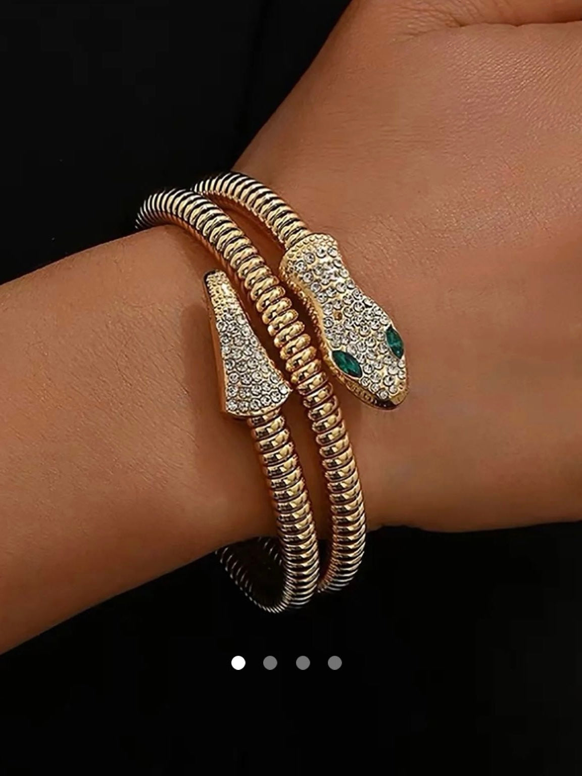 Snake Bangle // Gold