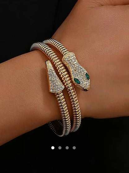 Snake Bangle // Gold