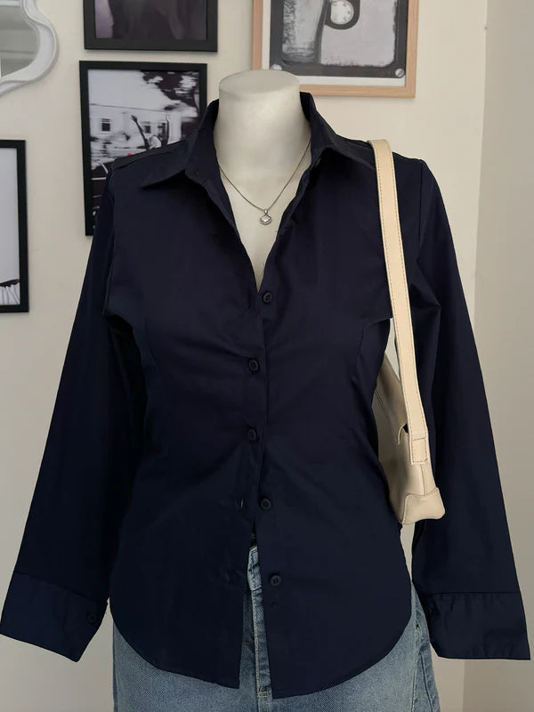 Long Sleeve Shirt // Navy