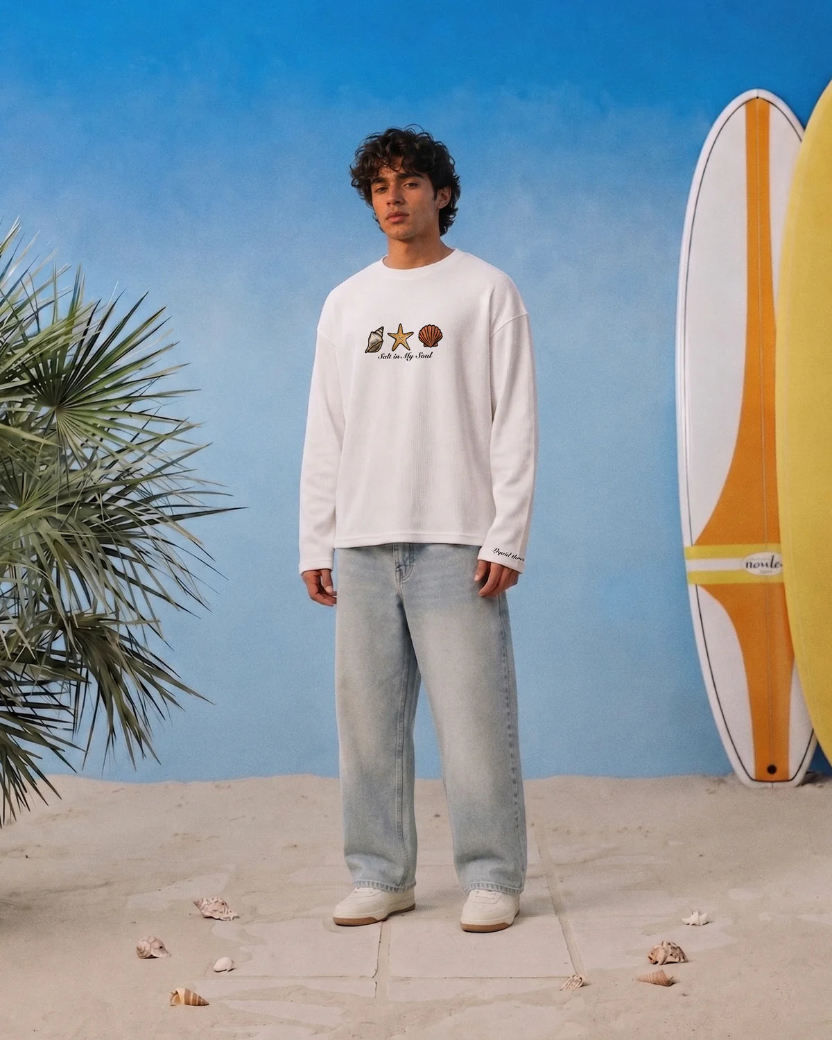 Salt In My Soul Waffle T-Shirt // White