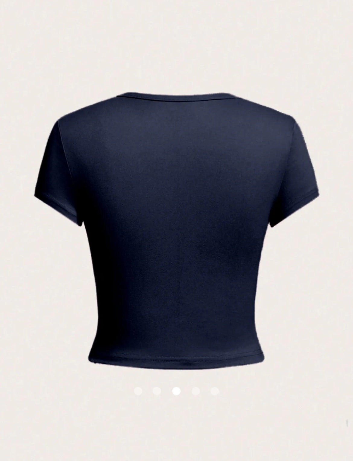 Printed Pullover T-Shirt // Navy