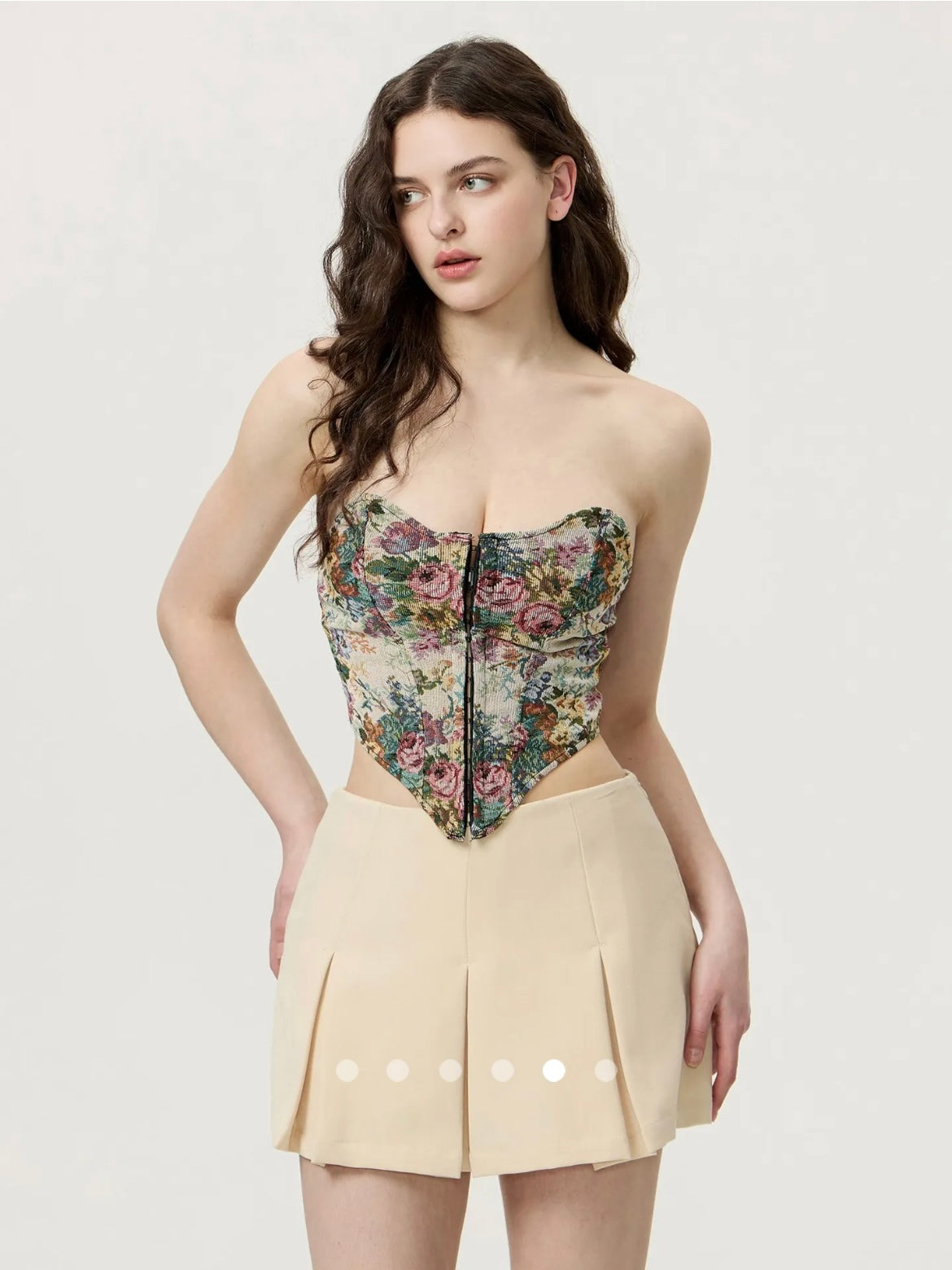 Floral Tube Top // Olive