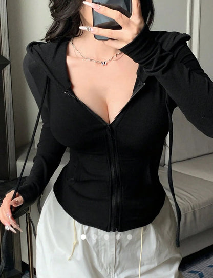 Solid Color Hoodie // Black