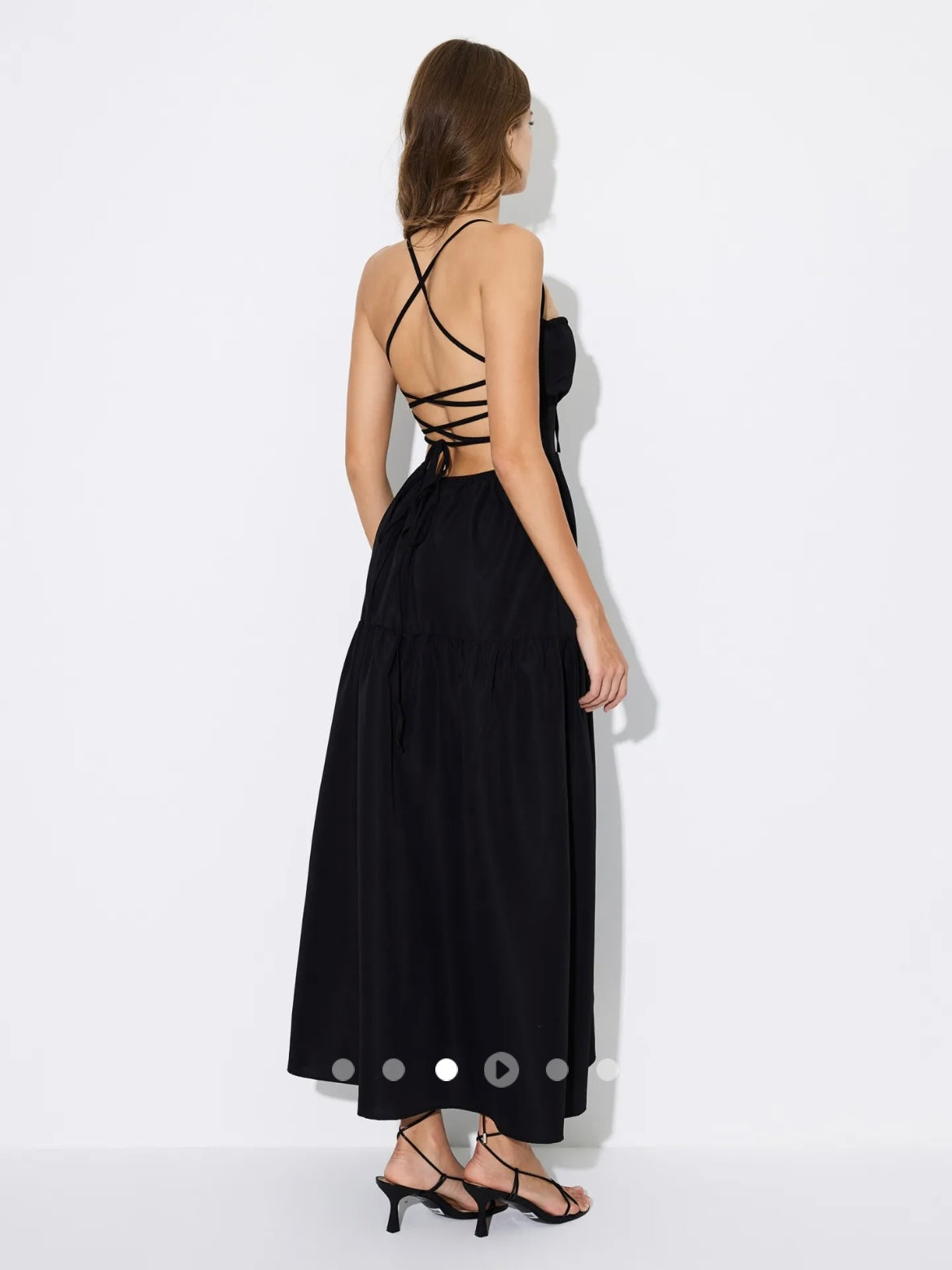 Open Back Dress // Black