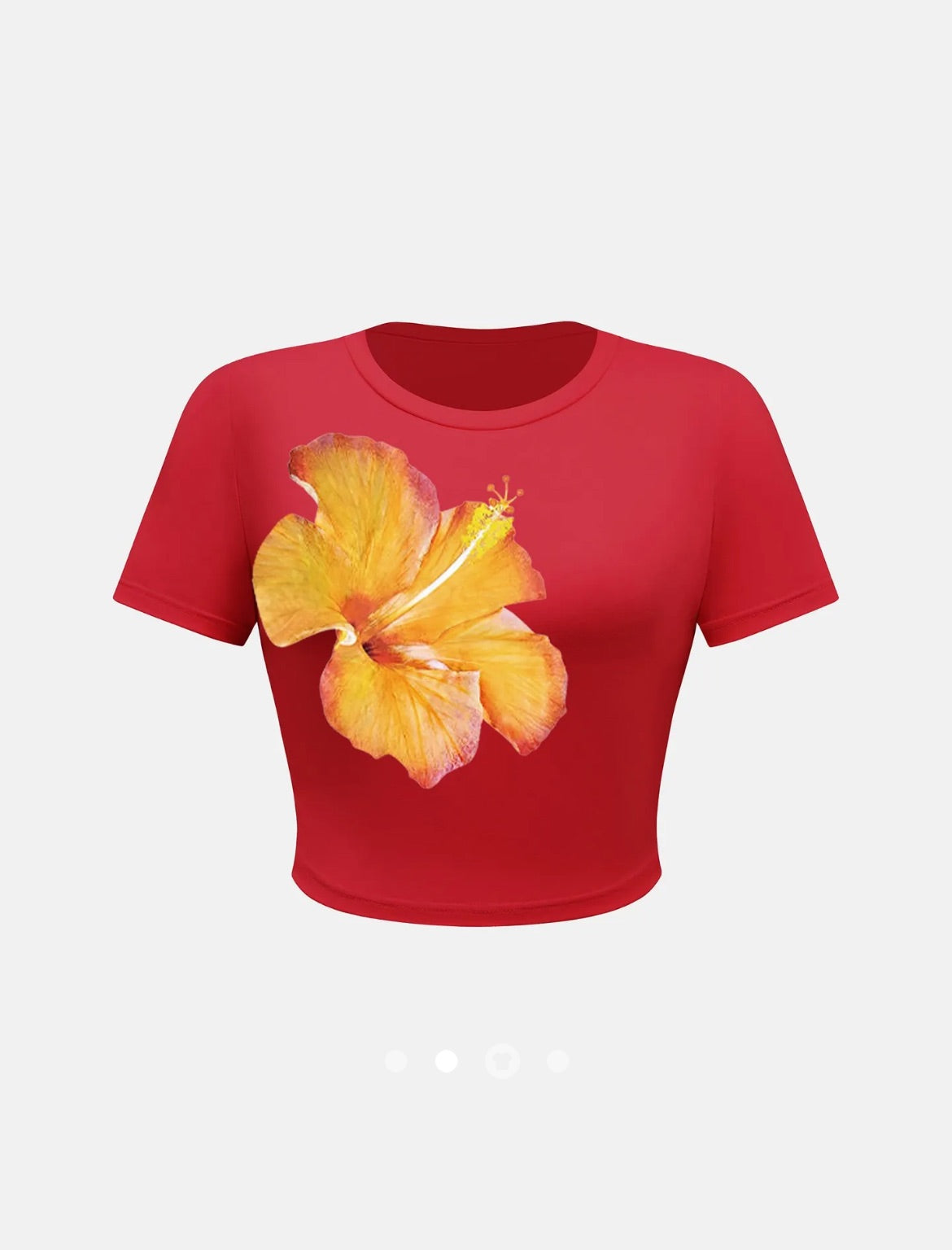 Printed Tee // Red