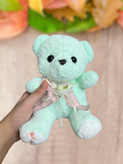 Happy Teddy Soft Toy // Green