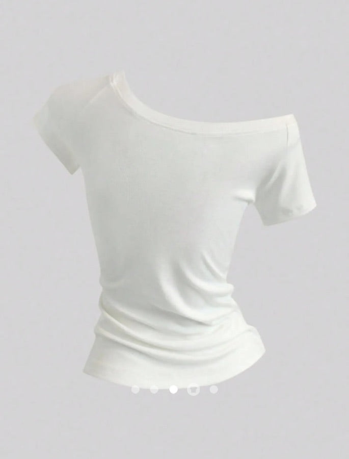 Star Pullover T-Shirt // White