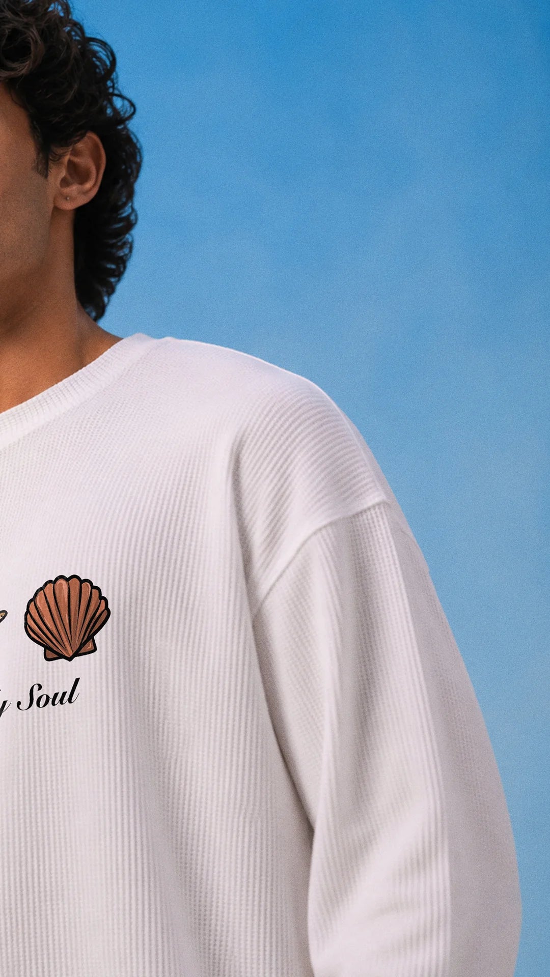 Salt In My Soul Waffle T-Shirt // White