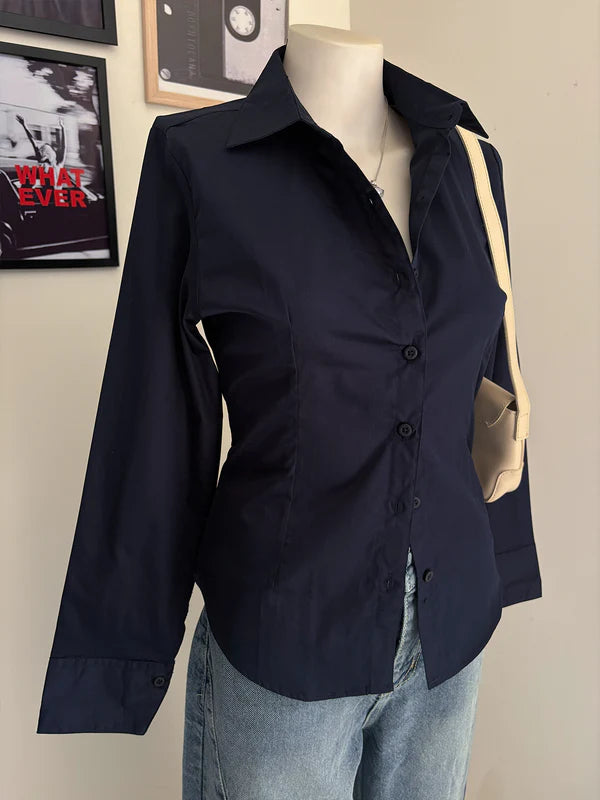 Long Sleeve Shirt // Navy