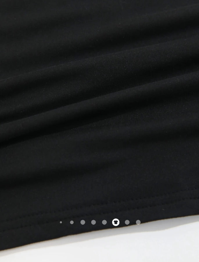 Gathered Bodycon Dress 001 // Black