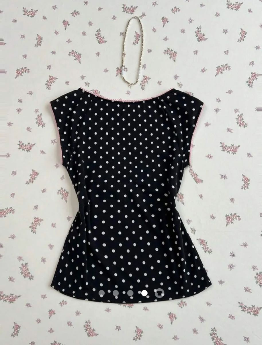 Bow Tank Top // Black White