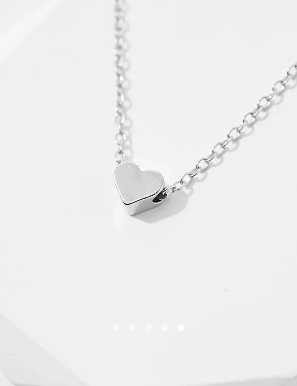 Heart Necklace 026 // Silver