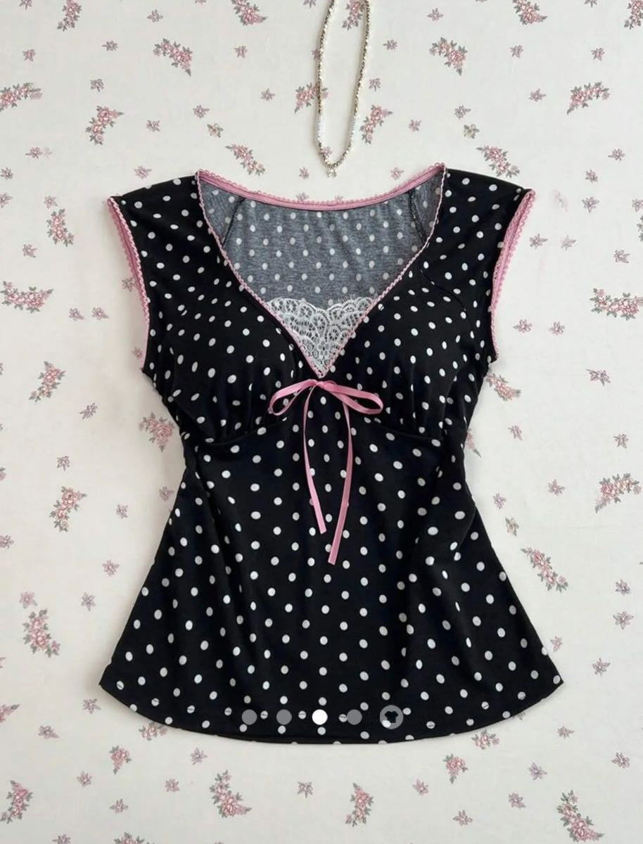 Bow Tank Top // Black White