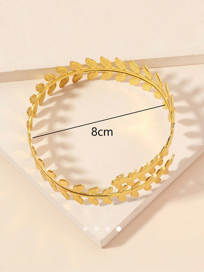Leaf Arm Cuff // Gold