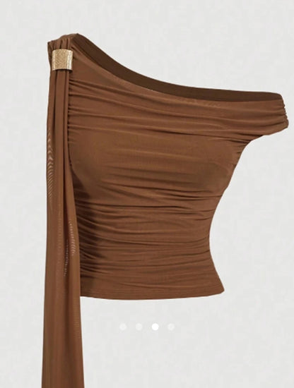 Metal Decor Top // Brown