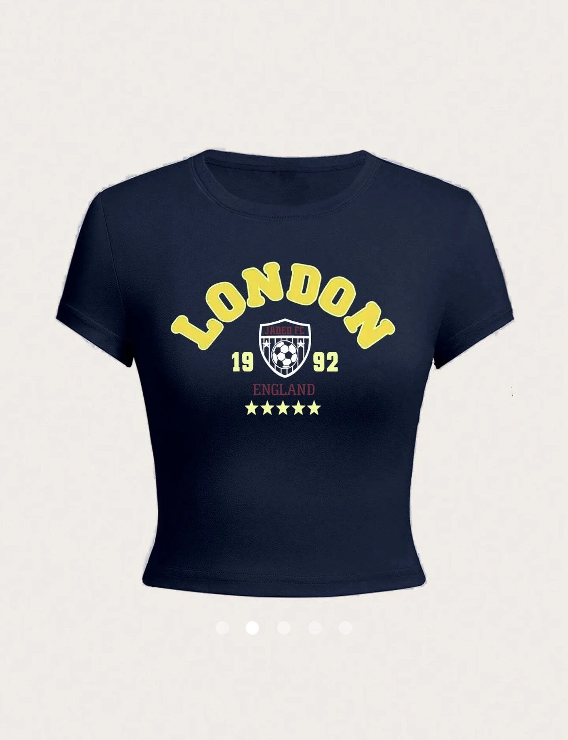 Printed Pullover T-Shirt // Navy