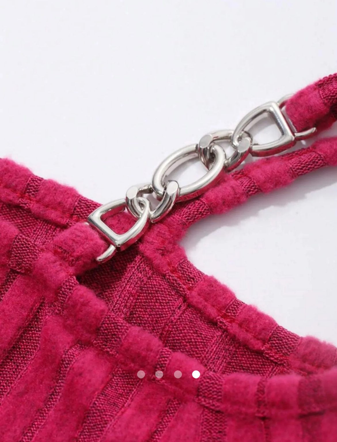 Slit One Shoulder Top // Fuschia