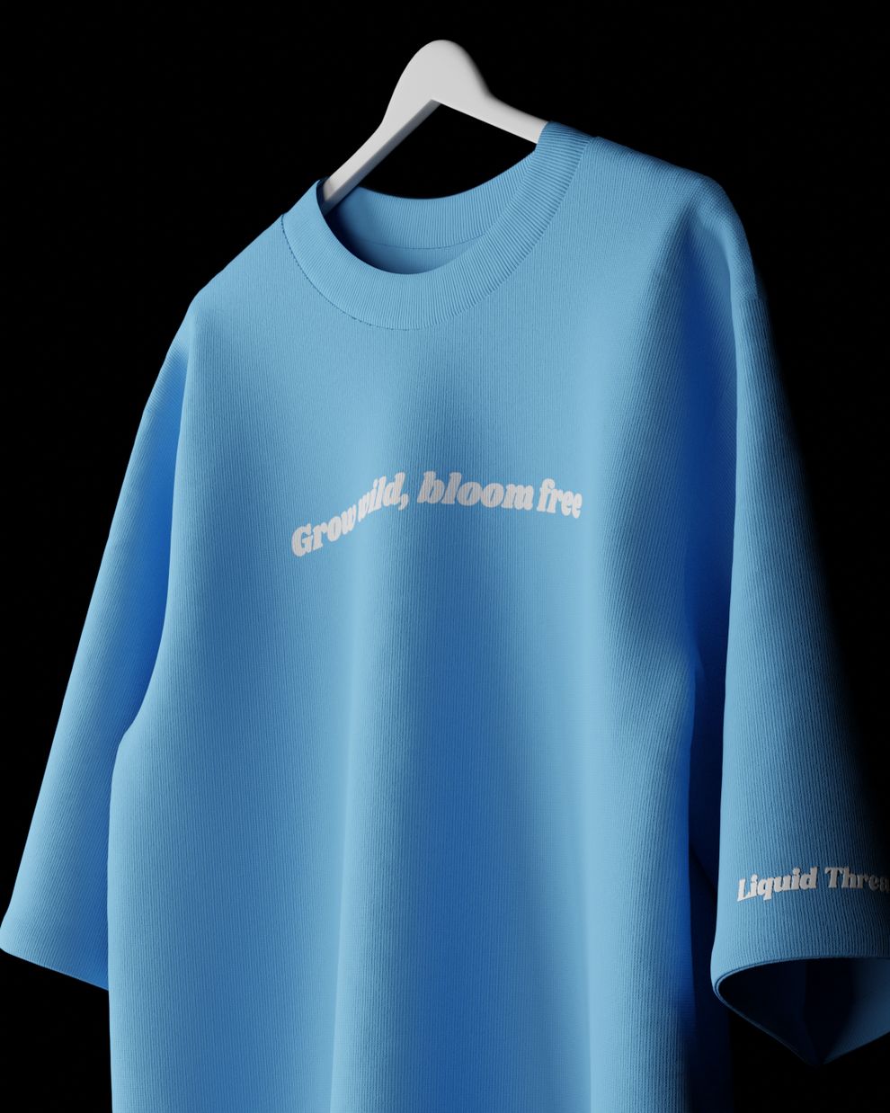 Sakura Oversized T-Shirt // Blue