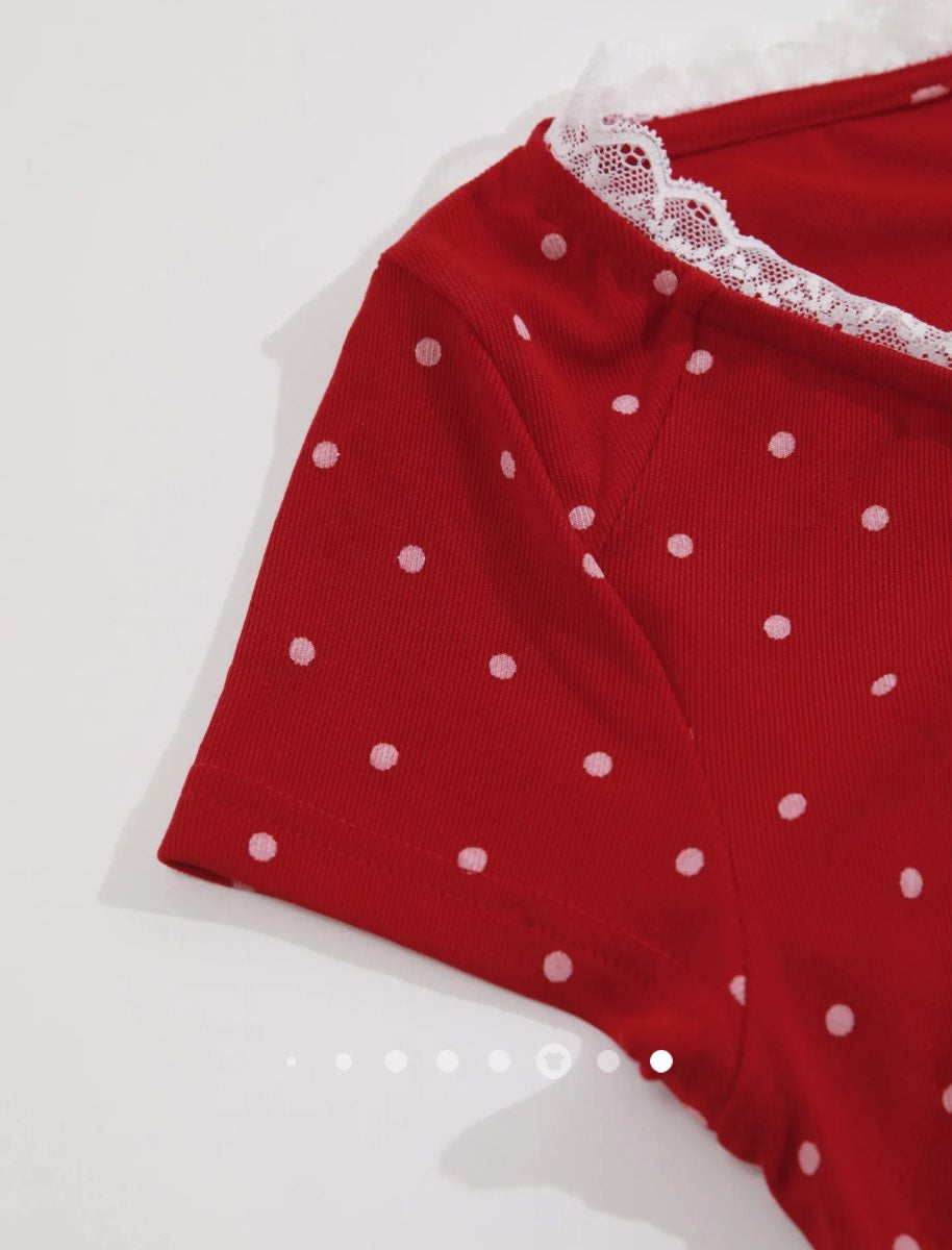 Gathered Top // Red