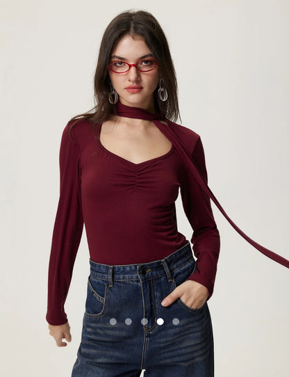 Gathered Top // Burdundy