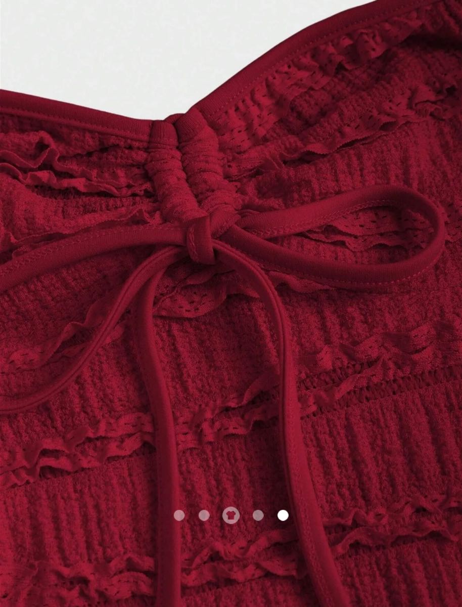 Bow Halter Top // Burgundy