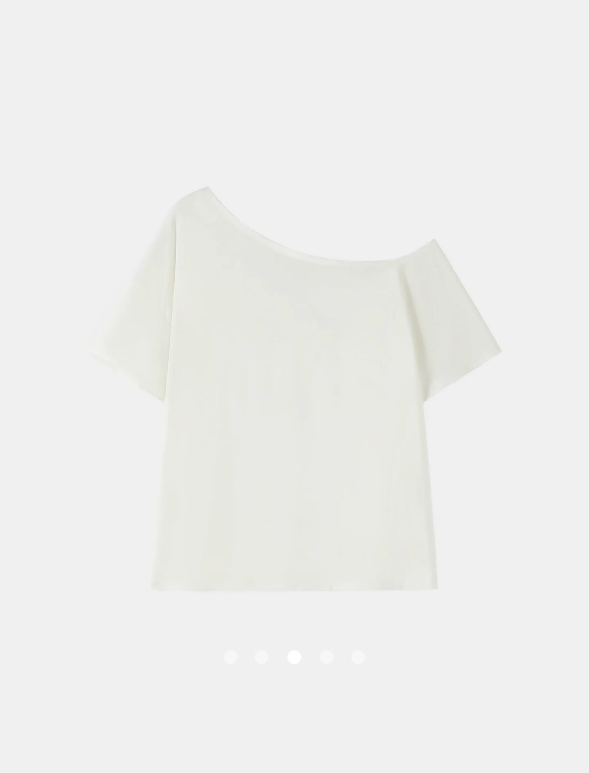Y2K One Shoulder Tee // White-Red