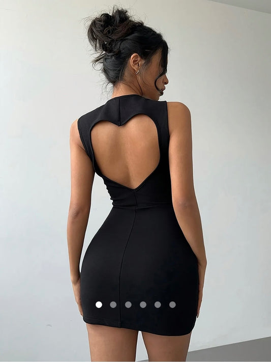 Heart Dress (Super Soft Fabric) // Black