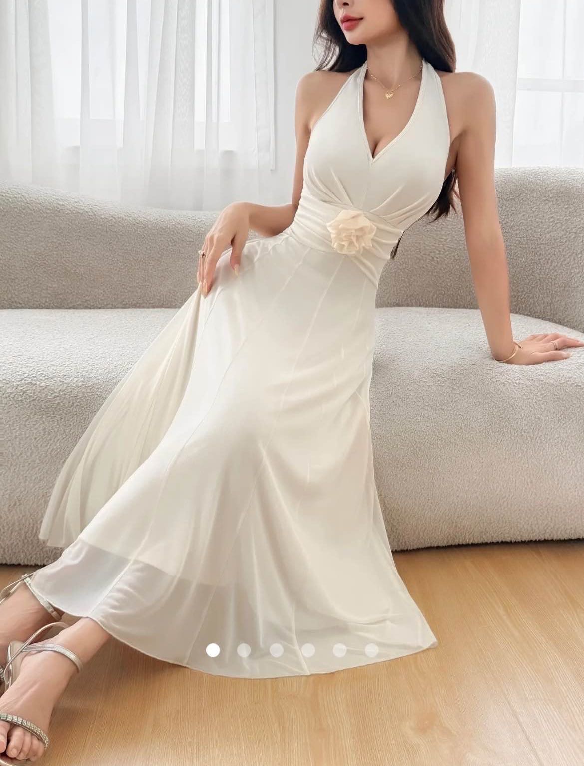 Pinteresty A-Line Dress // Apricot