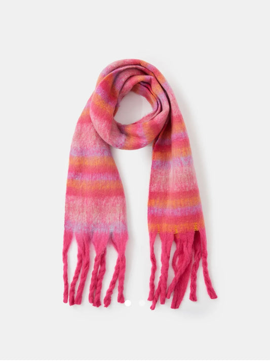 Striped Scarf // Fuschia