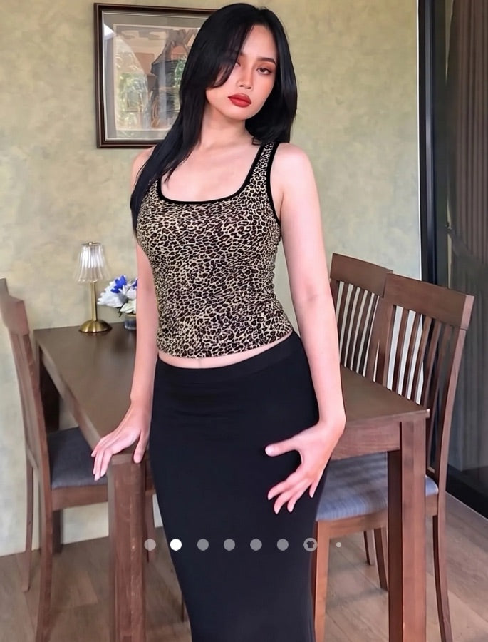 Leopard Tank Top // Brown