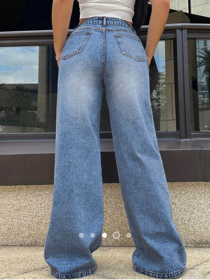 High Waist Wide Leg Jeans 001 // Blue