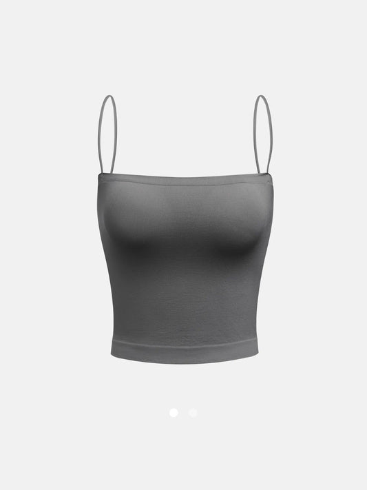 Padded Cami Top // Dark Grey