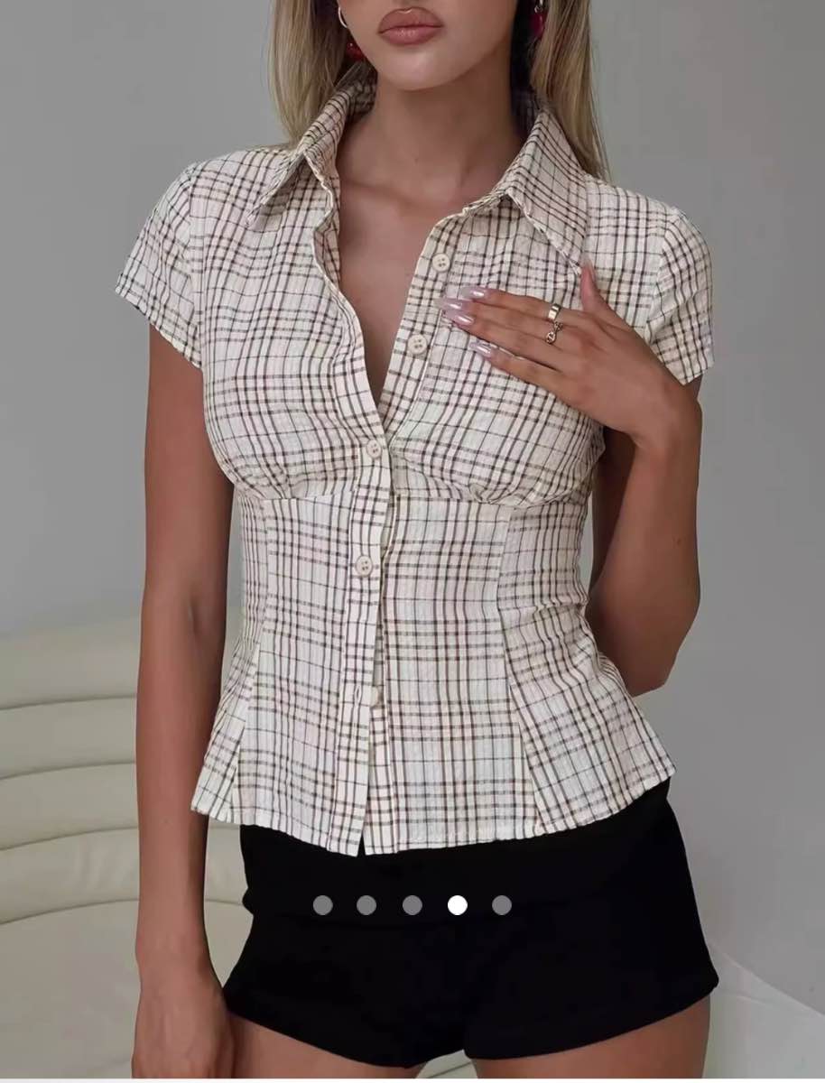 Classic Plaid Shirt // Apricot Brown