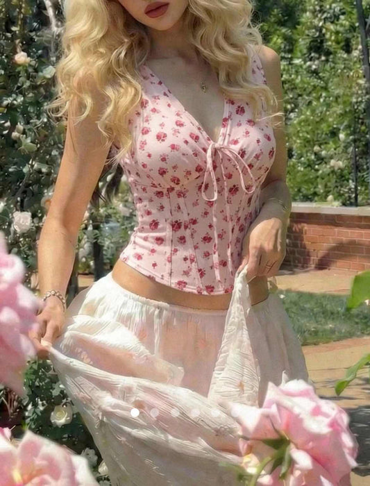 Bow Tank Top // Pink