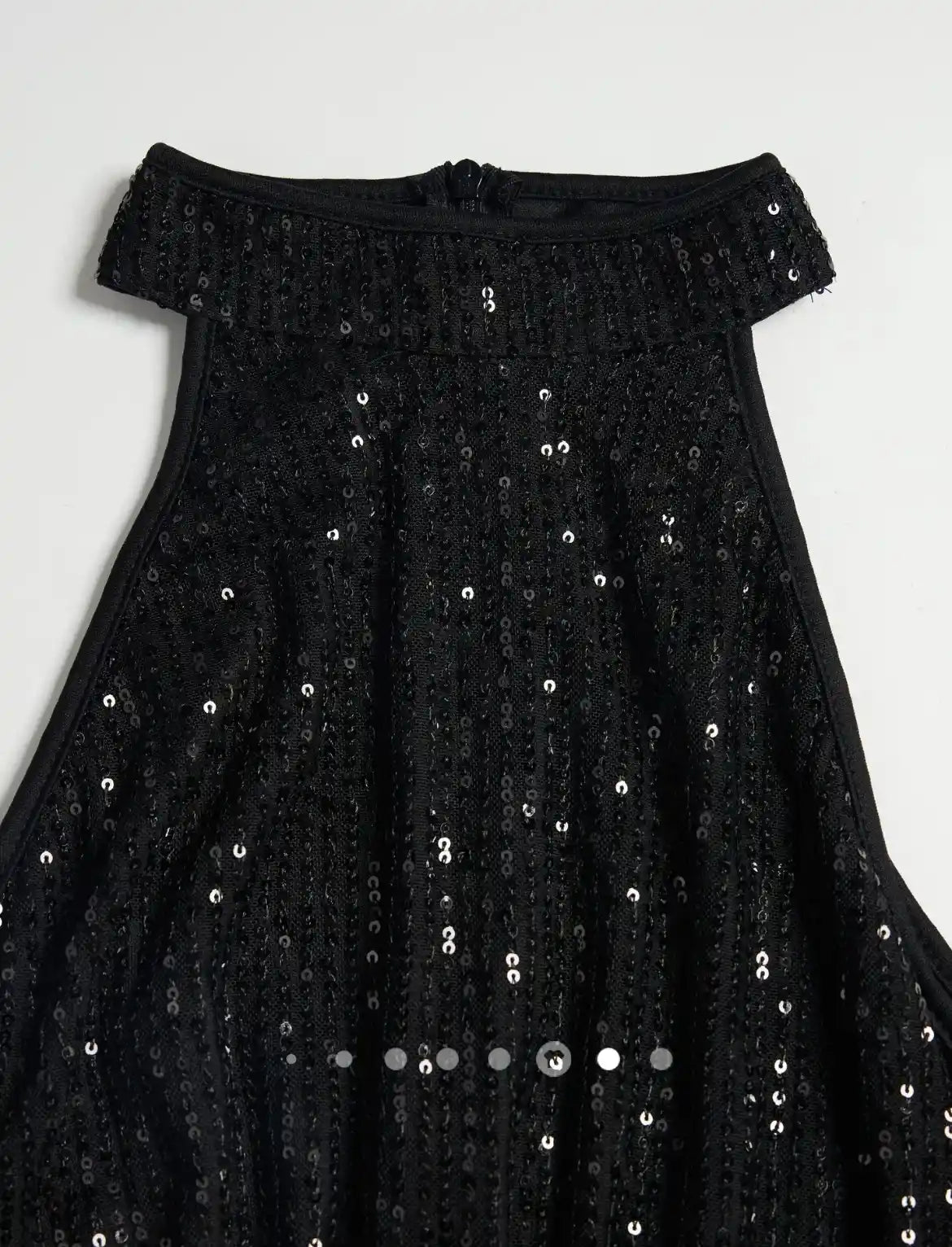 Rhinestone Bodycon Dress // Black