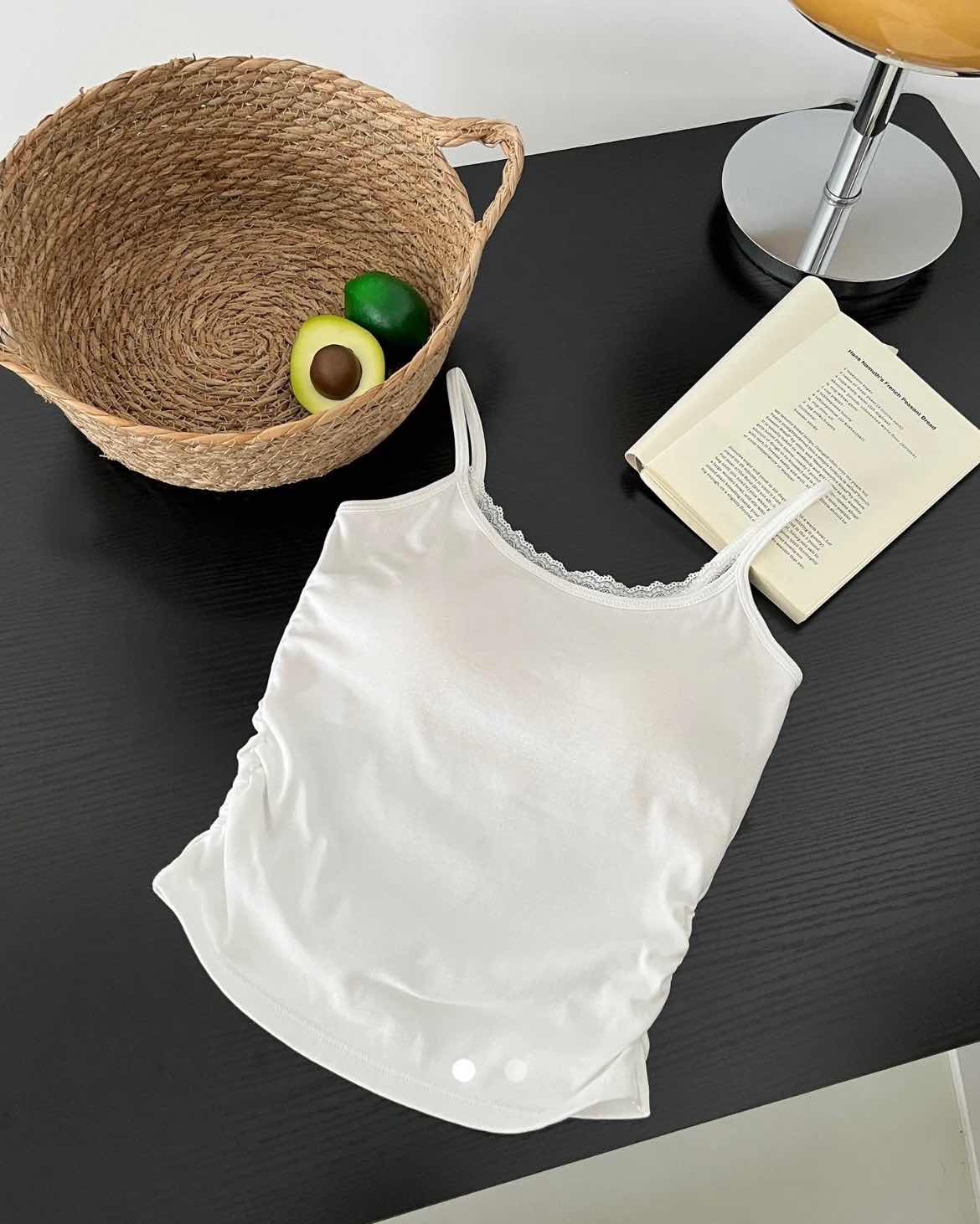 Padded Lace Top 001 // White