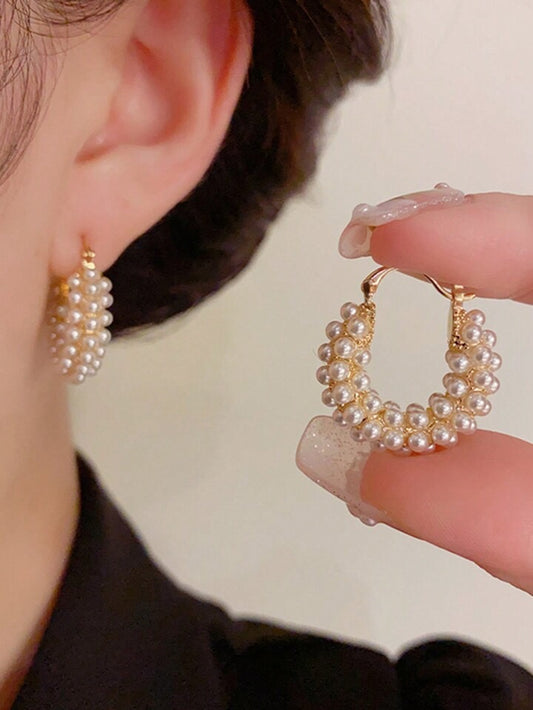 Pearl Earrings // Gold
