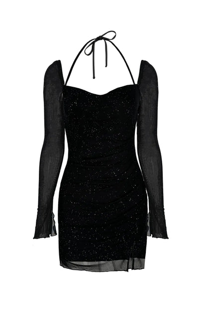 Mini Shimmer Dress // Black