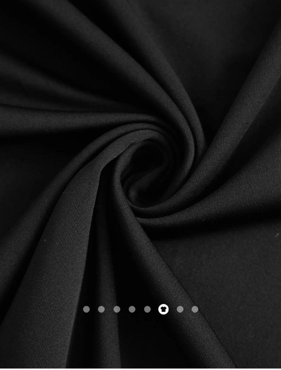 Gathered A-Line Dress 001 // Black